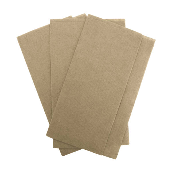 32x32cm 100 Recycled Kraft Napkin (Ready Fold) Compostable 1 Ply